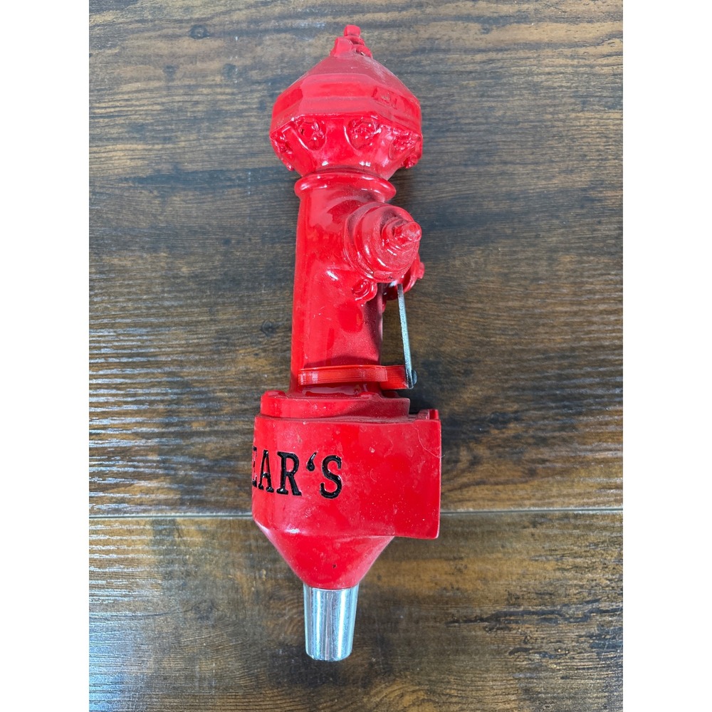 Uncle Bears Brewery Red Fire Hydrant Beer Tap Handle Collectible 10 Inch